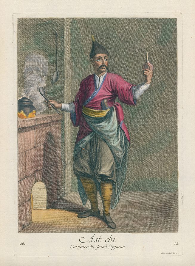 Turkey (Ottoman interest), Ast-chi, cuisinier du grand seigneur, 1714