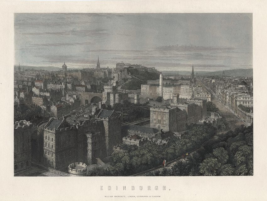 Edinburgh view, 1870