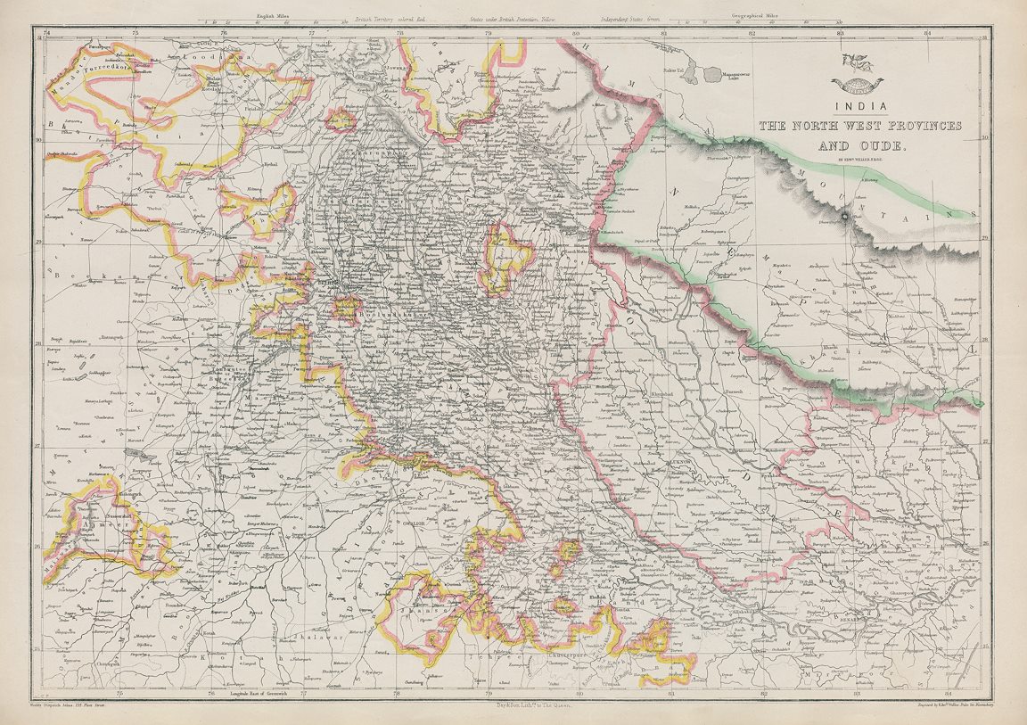 India, North West Privinces & Oude, 1863