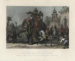 India, The Nana Sahib with his Escort leaving Lucknow, 1860