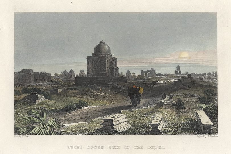 India, ruins to the south side of Delhi, 1858