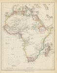 Africa map, 1856