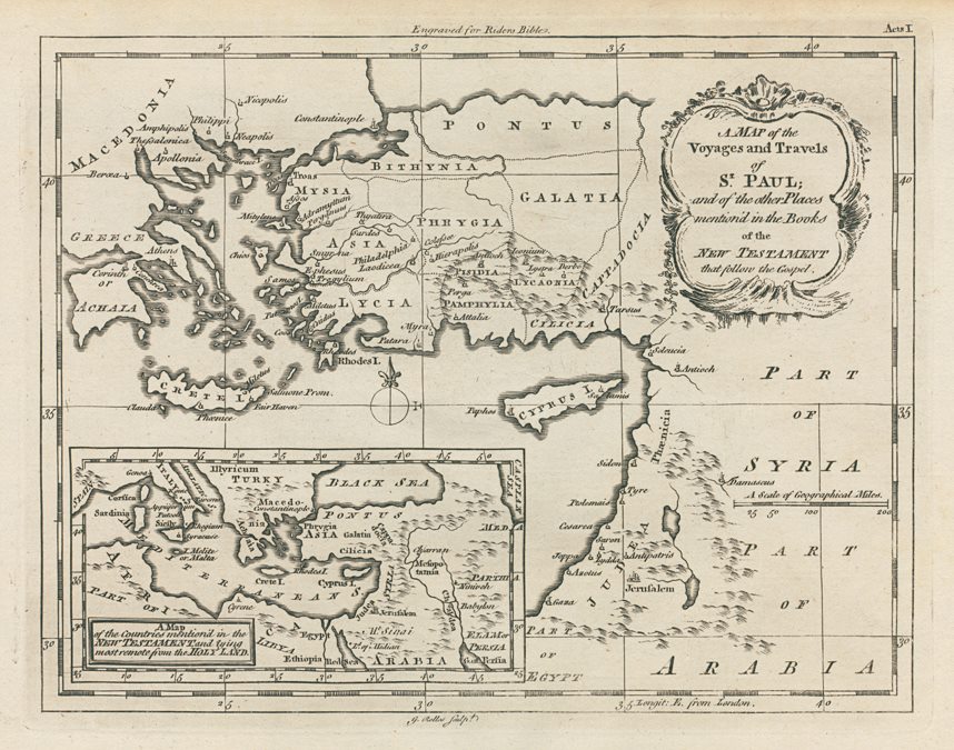 Voyages and Travels of St.Paul, c1757