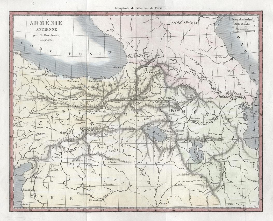 Ancient Armenia map, 1838