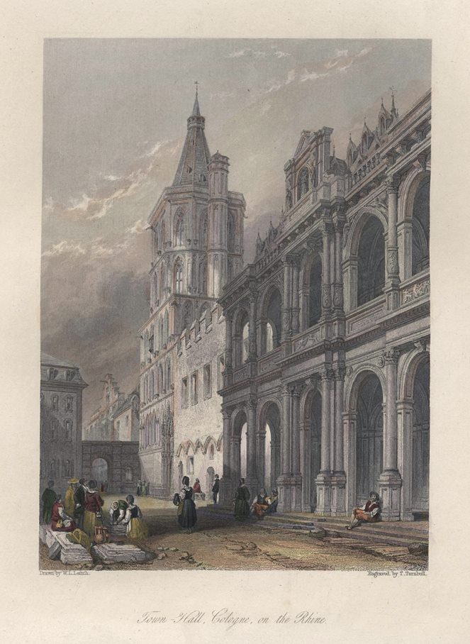Germany, Cologne, Town Hall, 1841