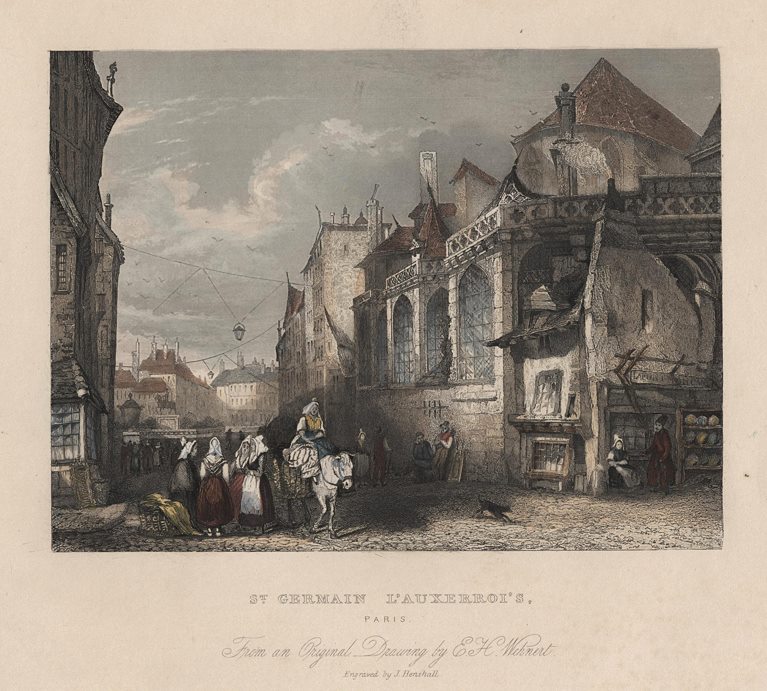 France, Paris, St,Germain L'Auxerroi's, 1837