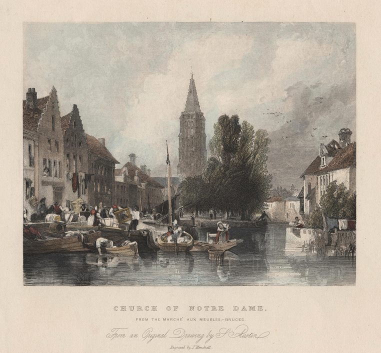 Belgium, Bruges, Church of Notre Dame, 1837