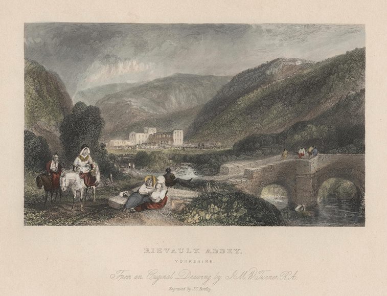 Yorkshire, Rievaulx Abbey, 1837