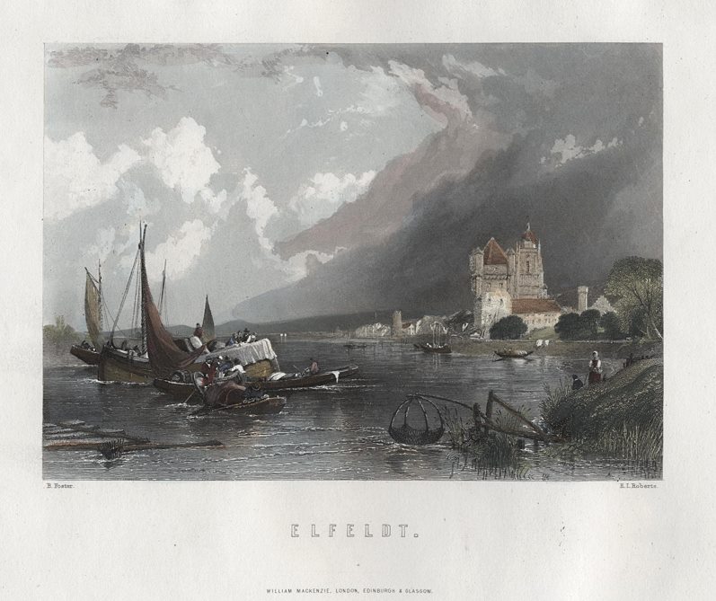 Germany, Eltville am Rhein view, 1872