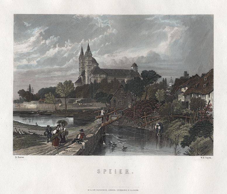 Germany, Speyer view, 1872