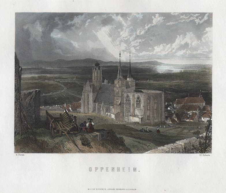 Germany, Oppenheim view, 1872