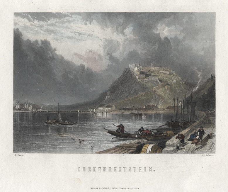 Germany, Ehrenbreitstein view, 1872