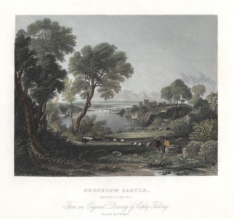 Monmouthshire, Chepstow Castle, 1837