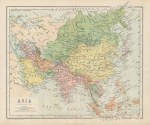 Asia map, c1870
