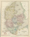 Denmark map, c1841