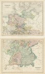 Germany map (on two sheets), c1841