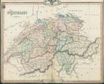 Switzerland map, 1842