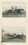 Horse Racing, the Struggle & the Winning Post, two prints, 1860