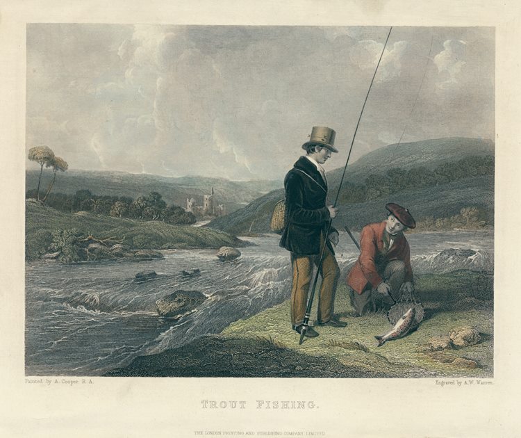 Trout Fishing, 1860