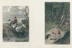 Fox Hunting, The Brook & Unearthing the Fox, 1860