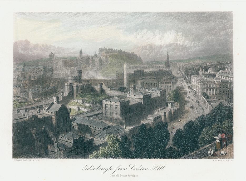 Scotland, Edinburgh from Calton Hill, 1875