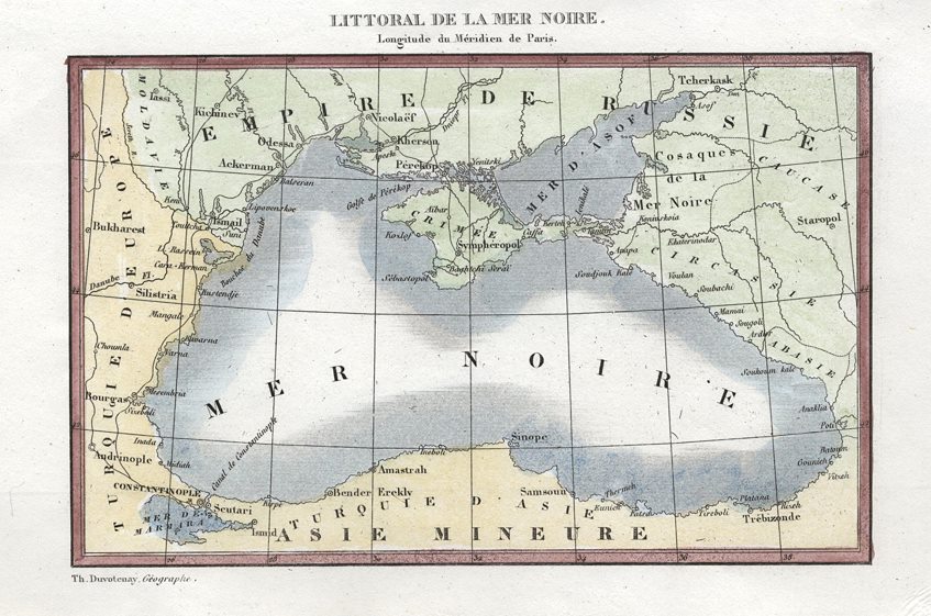 Black Sea map, 1838