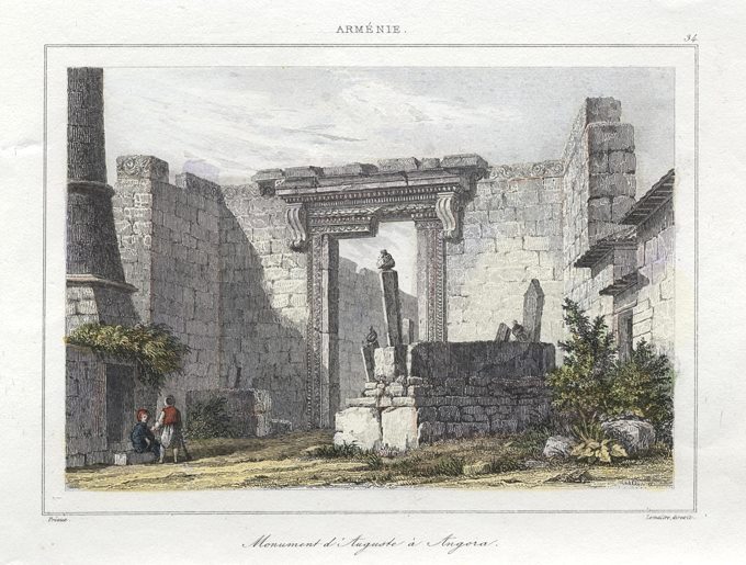 Turkey, Monument in Ankara (Angora), 1838
