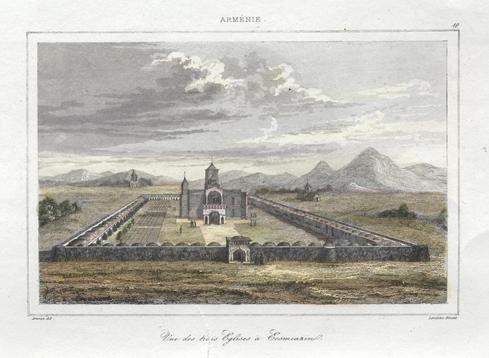 Armenia, Three Churches of Echmiadzin, 1838