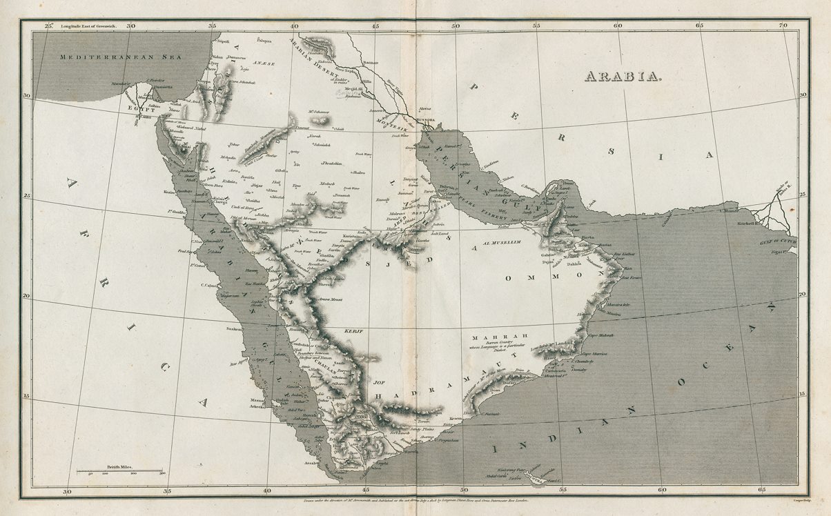Arabia map, 1808