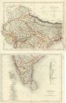 India on 2 sheets, The College Atlas, 1850