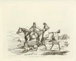 Two Huntsmen & dogs, Alkens Scrapbook, 1821