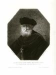 Etching after Rembrandt, Portrait of an Old Man with Gold Chain
