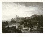 Etching after Rembrandt, Landscape with Ruins