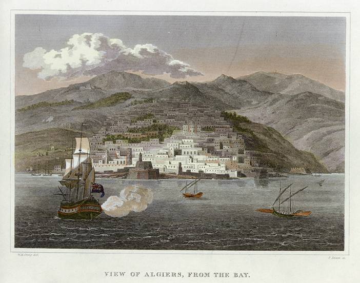 Africa, Algiers from the Bay, 1826