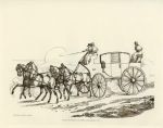 Coach and four horses, Henry Alken, 1821