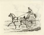 Horse and trap, Henry Alken, 1821