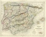 Spain & Portugal, College Atlas, 1850