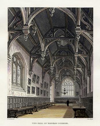 Wadham College Hall, Oxford, 1837