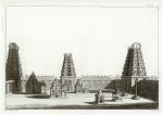 Pagoda (temple), India, Ferrario, 1820