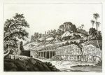Mahabalipuram, bas-relief, India, 1820