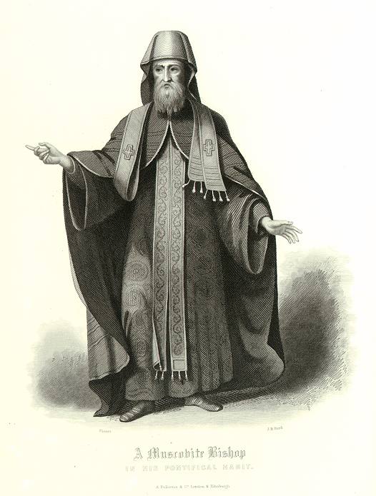 Russia, Muscovite Bishop, 1860