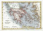 Greece, Levasseur miniature map, 1830