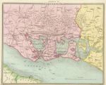 Hampshire, Environs of Portsmouth, Moule 1st edn, 1835
