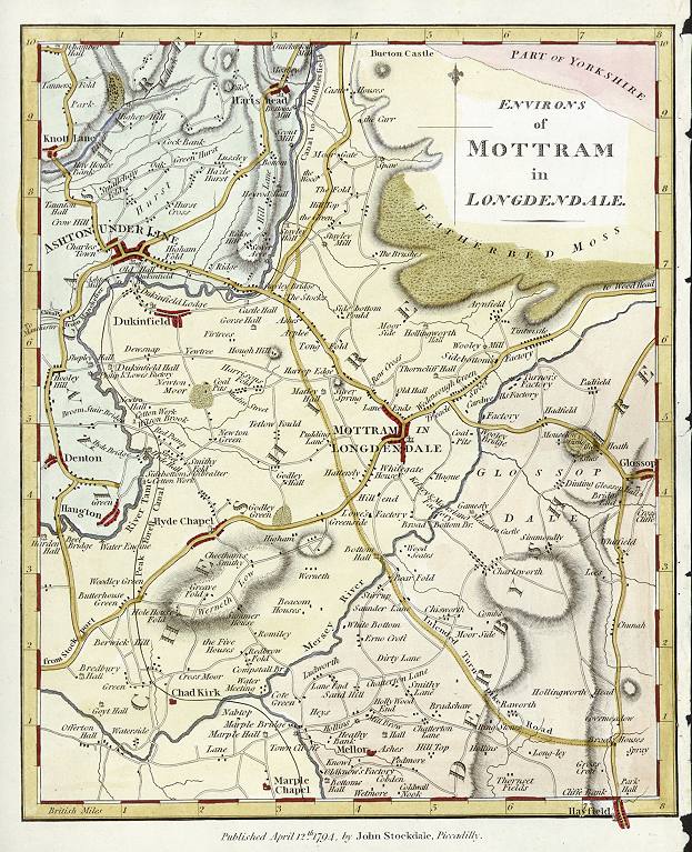 Cheshire, Environs of Mottram, 1794