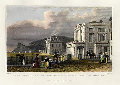 Devon, Teignmouth town view, 1832
