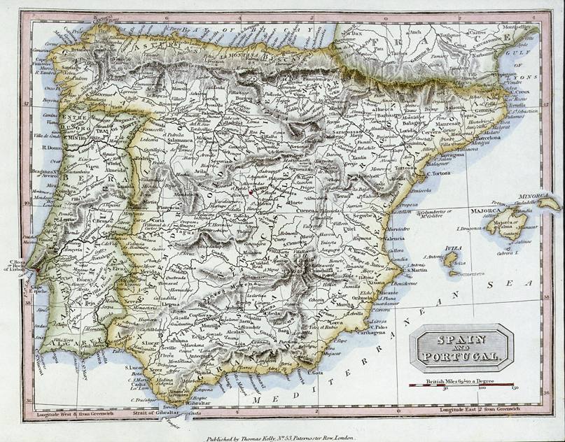 Spain & Portugal, 1818