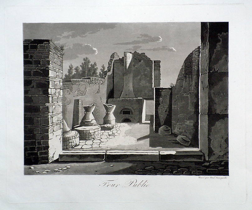 Italy, Pompeii, Bakery, 1830
