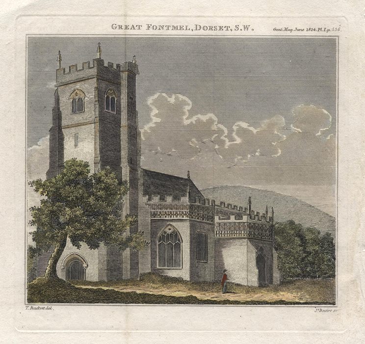 Dorset, Great Fontmell church, 1814