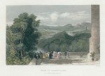 North Wales, Vale of Llangollen, from the Tower, Wynnstay Park, 1836