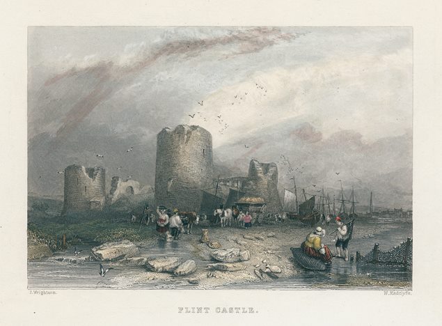 North Wales, Flint Castle, 1836